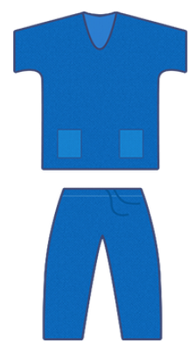 Костюм хирургический н/с XL (52-54) (куртка, брюки)