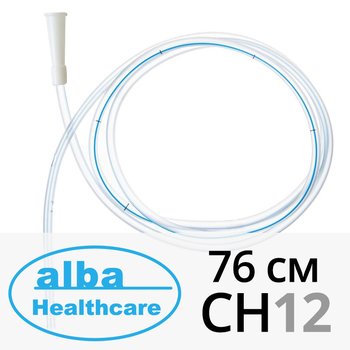 ALBA Healthcare/ Альба Хелскейр трубка медицинская желудочная (назоэнтеральный зонд) с рентгеноконтрастной полосой; 76 см СН12