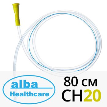 ALBA Healthcare/ Альба Хелскейр трубка медицинская желудочная (назоэнтеральный зонд) с рентгеноконтрастной полосой; 80 см СН20