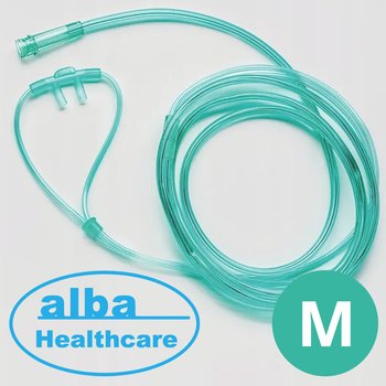 ALBA Healthcare/ АЛЬБА Хелскейр трубка (канюля назальная) для подачи кислорода; 2,1 м; размер M