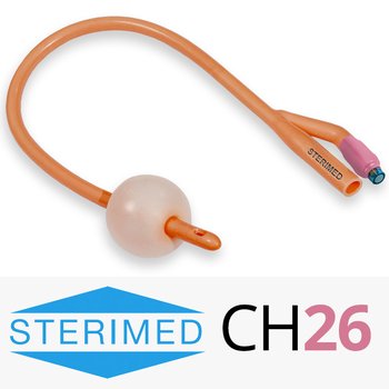 STERIMED/ СТЕРИМЕД катетер фолея латексный покрытый силиконом 2-х ходовой; CH26