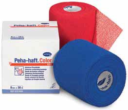 Peha-haft® color, Самофиксирующийся бинт не содержит латекс /красный, синий/