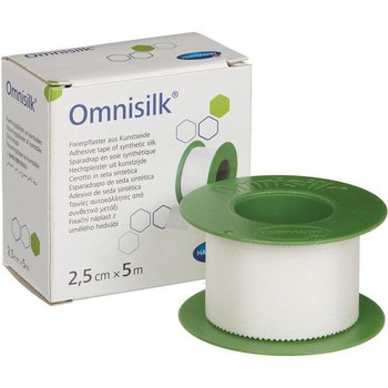 Omnisilk / Омнисилк -  Гипоаллергенный из шелка /белый/:  2,5 см х 5м/1шт