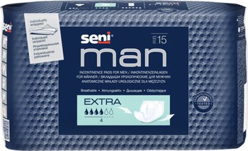 Seni Man Extra / Сени Мен Экстра, урологические прокладки(вкладыши) для мужчин, 15шт.