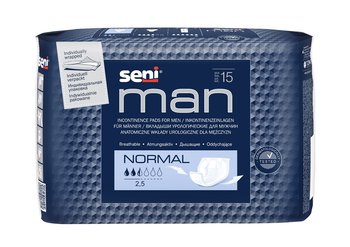 Seni Man Normal / Сени Мен Нормал, урологические прокладки(вкладыши) для мужчин, 15шт.