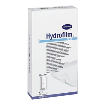 Hydrofilm plus / Гидрофилм плюс - прозрачная повязка с впитывающей подушечкой,10 см х 20 см, 25 шт.