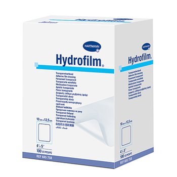Hydrofilm /  Гидрофилм - прозрачная самофиксирующаяся повязка, 10 см х 12,5 см, 100 шт.