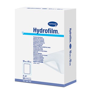 Hydrofilm / Гидрофилм - прозрачная самофиксирующаяся повязка, 10 см х 15 см, 50 шт.