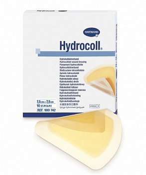Hydrocoll / Гидроколл - самофиксирующиеся гидроколлоидные повязки, 7,5 см х 7,5 см, 10 шт.