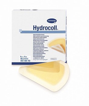 Hydrocoll / Гидроколл - самофиксирующиеся гидроколлоидные повязки, 5 см х 5 см, 10 шт.