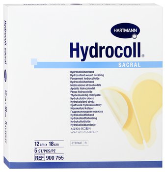 Hydrocoll sacral / Гидроколл сакрал - гидроколлоидные повязки на область крестца,12см х 18см, 5 шт.