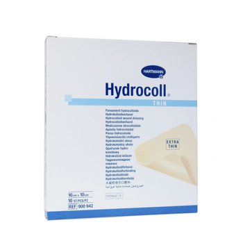 Hydrocoll  thin / Гидроколл тин - самофиксирующиеся гидроколлоидные повязки, 10 см х 10 см, 10 шт.