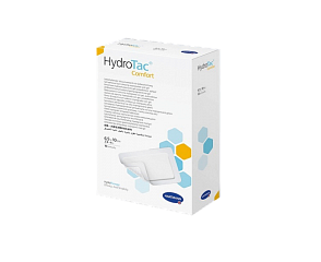 HydroTac comfort /  ГидроТак комфорт - самофиксирующиеся губчатые повязки; 6,5 см x 10 см, 10 шт.