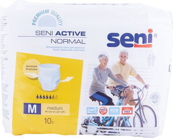 Seni Active Normal / Сени Актив Нормал - Трусы впитывающие, одноразовые (M), 10 шт.