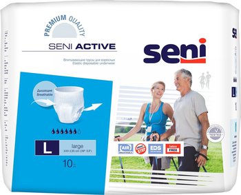 Seni Active / Сени Актив - Трусы впитывающие, одноразовые (L), 10 шт.