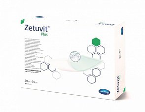 Zetuvit Plus / Цетувит Плюс - суперсорбирующая повязка, 20 х 25 см, 10 шт.