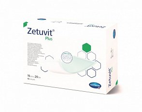 Zetuvit Plus / Цетувит Плюс - суперсорбирующая повязка, 15 см х 20 см, 10 шт.