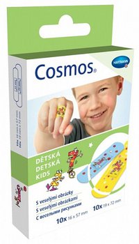 Cosmos Kids/ Космос Кидс - Пластырь, пластинки для детей (с рисунком): 20 шт. 2 размера, УПАК