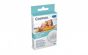 Cosmos Aqua / Космос Аква - Пластырь-пластинки из прозрачной пленки, водостойкий: 10 шт. 3 размера, УП