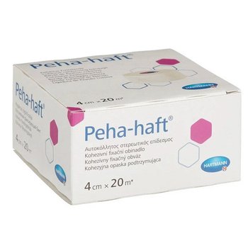 Peha-haft/ Пеха-хафт самофиксирующийся эластичный бинт от компании Hartmann/ Хартманн; БЕЛЫЙ; 4 см х 20 м