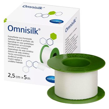 Omnisilk/ Омнисилк гипоаллергенный пластырь, фиксирующий из шелка от компании Paul Hartmann AG/ Пауль Хартманн АГ; БЕЛЫЙ; 2,5 см х 5 м; 1 шт