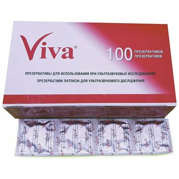Презервативы для УЗИ ViVa/ Вива - 100 шт/уп, (Малайзия)