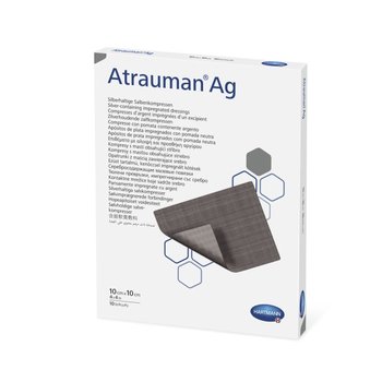 Atrauman Ag/ Атрауман Аг мазевая стерильная повязка от компании Paul Hartmann AG/ Пауль Хартманн АГ; 10х10 см; 10 шт.