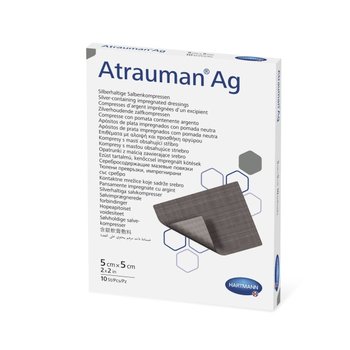 Atrauman Ag/ Атрауман Аг мазевая стерильная повязка от компании Paul Hartmann AG/ Пауль Хартманн АГ; 5х5 см; 10 шт.