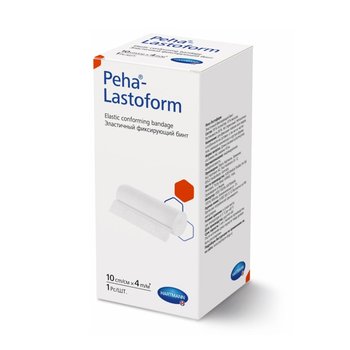 Peha-Lastoform/ Пеха-Ластформ самофиксирующийся некогезивный эластичный бинт от компании Paul Hartmann AG/ Пауль Хартманн АГ; 10х4 см, 1 шт.