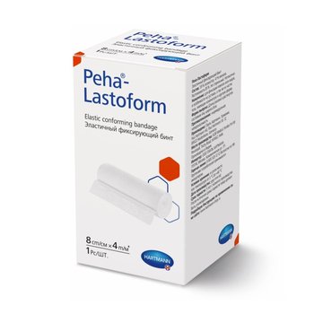 Peha-Lastoform/ Пеха-Ластформ самофиксирующийся некогезивный эластичный бинт от компании Paul Hartmann AG/ Пауль Хартманн АГ; 8х4 см, 1 шт.