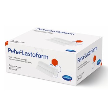 Peha-Lastoform/ Пеха-Ластформ самофиксирующийся некогезивный эластичный бинт от компании Paul Hartmann AG/ Пауль Хартманн АГ; 8х4 см, 20 шт.