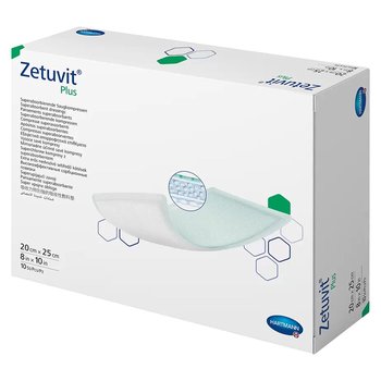 Zetuvit Plus/ Цетувит Плюс повязка суперабсорбирующая стерильная от компании Paul Hartmann AG/ Пауль Хартманн АГ; 20х25 см, 10 шт