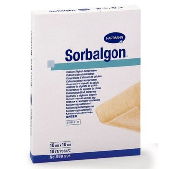 Sorbalgon / Сорбалгон повязки из волокон кальция-альгината от компании Paul Hartmann AG/ Пауль Хартманн АГ; 10х10 см, 10 шт.