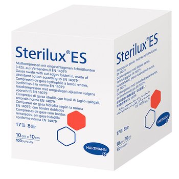 STERILUX ES/ СТЕРИЛЮКС ЕС салфетки стерильные из перевязочной марли; 8 слоев; 21 нить; 10х10 см; 100 шт
