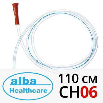 ALBA Healthcare/ Альба Хелскейр трубка медицинская желудочная (назоэнтеральный зонд) с рентгеноконтрастной полосой; 110 см СН06