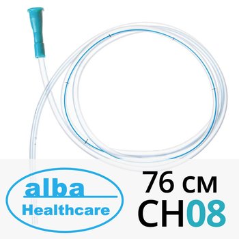 ALBA Healthcare/ Альба Хелскейр трубка медицинская желудочная (назоэнтеральный зонд) с рентгеноконтрастной полосой; 76 см СН08