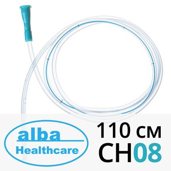 ALBA Healthcare/ Альба Хелскейр трубка медицинская желудочная (назоэнтеральный зонд) с рентгеноконтрастной полосой; 110 см СН08