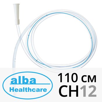 ALBA Healthcare/ Альба Хелскейр трубка медицинская желудочная (назоэнтеральный зонд) с рентгеноконтрастной полосой; 110 см СН12