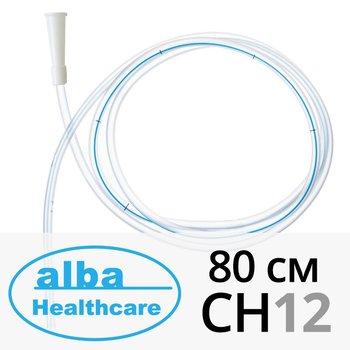 ALBA Healthcare/ Альба Хелскейр трубка медицинская желудочная (назоэнтеральный зонд) с рентгеноконтрастной полосой; 80 см СН12