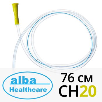 ALBA Healthcare/ Альба Хелскейр трубка медицинская желудочная (назоэнтеральный зонд) с рентгеноконтрастной полосой; 76 см СН20