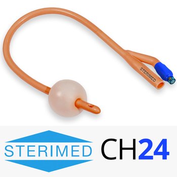STERIMED/ СТЕРИМЕД катетер фолея латексный покрытый силиконом 2-х ходовой; CH24