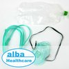 ALBA Healthcare/ АЛЬБА Хелскейр маска лицевая кислородная с неполной рециркуляцией газовой смеси (с мешком); с кислородной трубкой 2 м; размер M