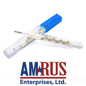 АМРУС ЭНТЕРПРАЙЗИС / AMRUS ENTERPRISES термометр медицинский модели TVY-130 в пластиковом футляре; 1 шт.