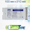 EuroType самоклеющиеся плоские комбинированные пакеты для паровой (1 индикатор) и газовой (2 индикатора) стерилизации; 100х210 мм; 200 шт/ уп.