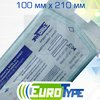 EuroType самоклеющиеся плоские комбинированные пакеты для паровой (1 индикатор) и газовой (2 индикатора) стерилизации; 100х210 мм; 200 шт/ уп.