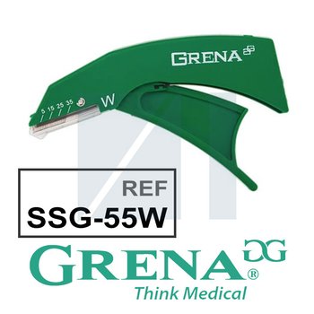 Кожный сшивающий аппарат Grena/ Грена SSG-55W, 55 широких скобок, 6 шт/ упаковка