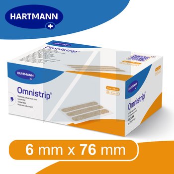 Omnistrip/ Омнистрип стерильный, гипоаллергенный пластырь для сведения краев ран от компании Hartmann/ Хартманн, 6 х 76 мм; 150 шт/ упак.
