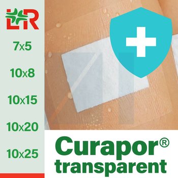 Curapor® transparent/ Курапор прозрачная стерильная хирургическая послеоперационная пластырная повязка от компании Lohmann & Rauscher (L&R)/ Ломанн и Раушер; Все размеры; уп