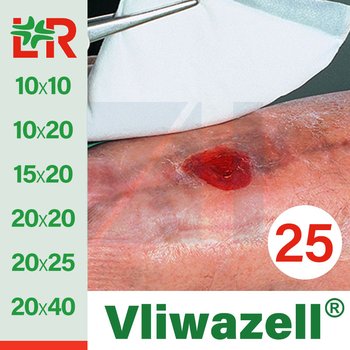 Vliwazell®/ Фливацель нестерильная супервпитывающая не прилепающая к ране повязка от компании Lohmann & Rauscher (L&R)/ Ломанн и Раушер; все размеры; 25 шт/уп