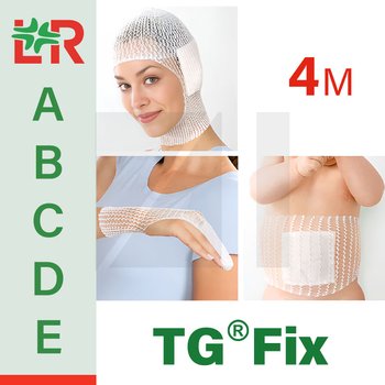 TG®Fix/ Ти-Джи Фикс высокоэластичная трубчатая сетчатая повязка (бинт) для фиксации от компании Lohmann & Rauscher (L&R)/ Ломанн и Раушер; размеры A/B/C/D/E; 4 м/рул; шт